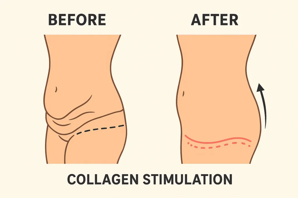 Before and after results for sagging skin after weight loss injections Atherstone