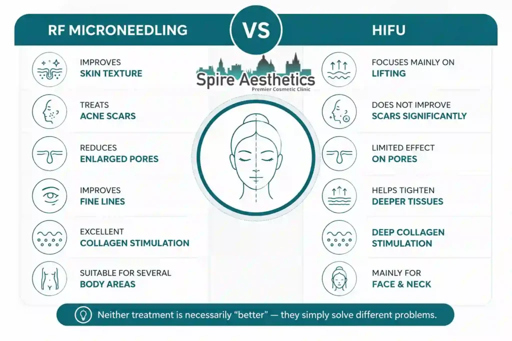 RF Microneedling vs HIFU: Which Treatment Gives Better Results Atherstone?